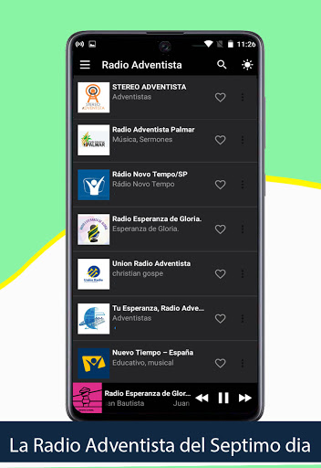 Android application Radio Adventista en Linea screenshort