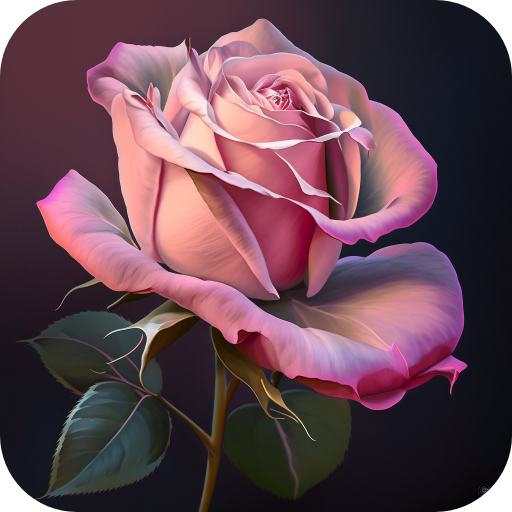 Pink Rose Video Live Wallpaper logo
