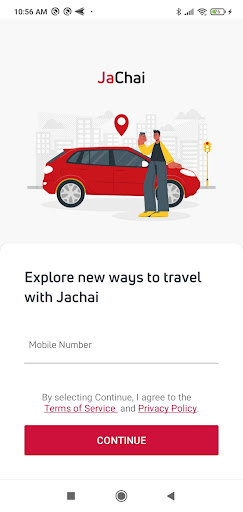 Android application JaChai Ride: User (Beta) screenshort