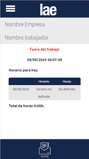 Registro Horario Lae Consultin Screen 2