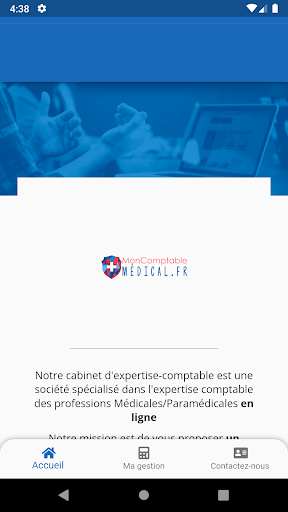 Android application Mon Comptable Médical screenshort