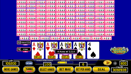 Hundred Play Draw Video Poker 6