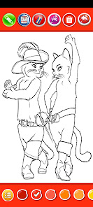 Captura 1 Puss In Boots Coloring Book android