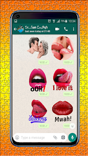 ملصقات الحب الشفاه والقبل للواتساب WAStickerApp 1