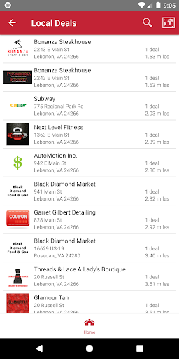 Android application FirstPerks screenshort
