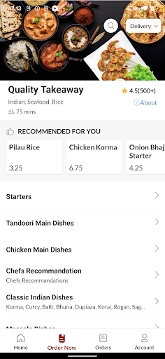 Quality Takeaway Screen 3