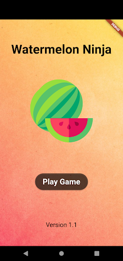 Android application Watermelon Ninja screenshort