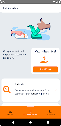 Android application Berger para Artistas screenshort