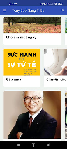 Android application TnBS Tony Buổi Sáng screenshort
