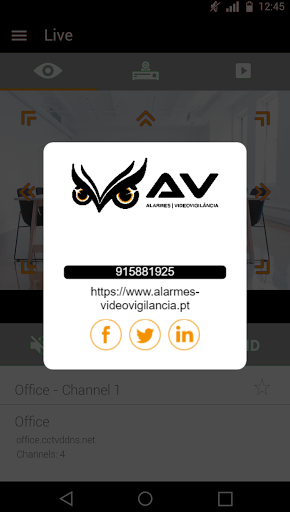 Android application AV-Alarmes EasyView screenshort