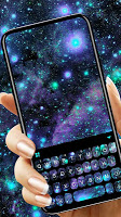 screenshot of Galaxy 3D Keyboard Theme