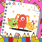 Cover Image of Download Offline Cute Monster Coloring  APK