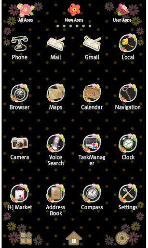 Oriental Flower Wallpaper Screen 3