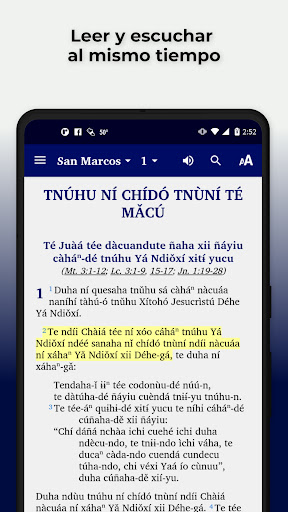 Android application Peñoles Mixtec Bible screenshort