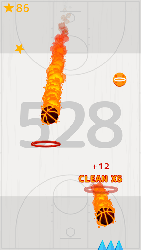 Android application Perfect Dunk Shot : Basketball screenshort