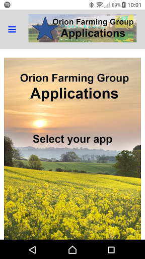 Android application Orion Farming Group screenshort