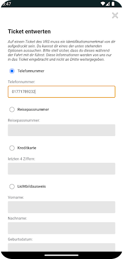 Mobility Wallet Screen 2