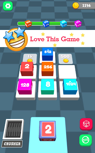 Merge Cubes2048:3D Merge game Screen 3