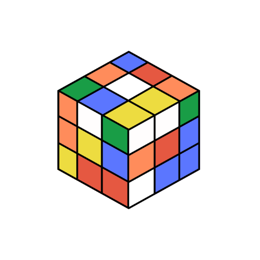 Magic Cube Puzzle 3D Game Logo