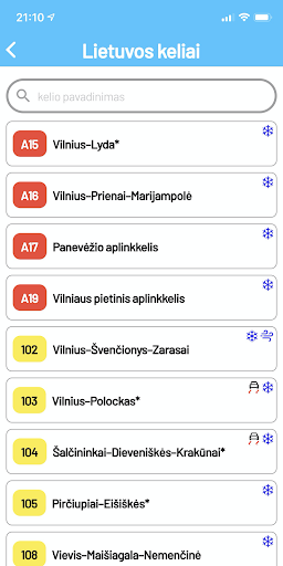 e-Road Screen 2