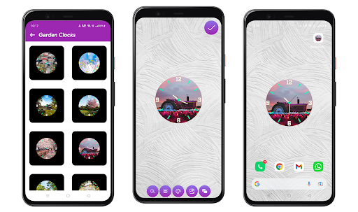 Garden Clocks Live Wallpapers