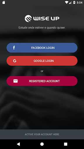 Android application Wise Up Plus screenshort