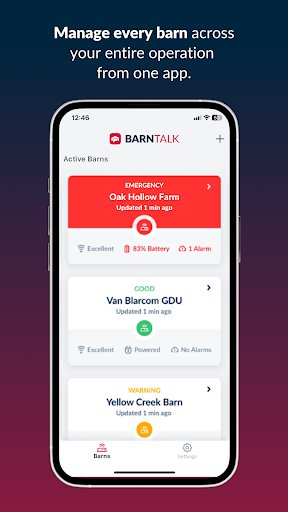 Android application BarnTalk screenshort