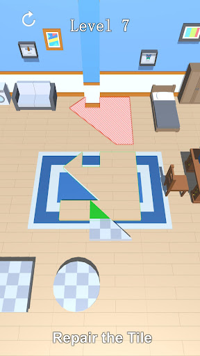 tile cutting 3d Screen 3