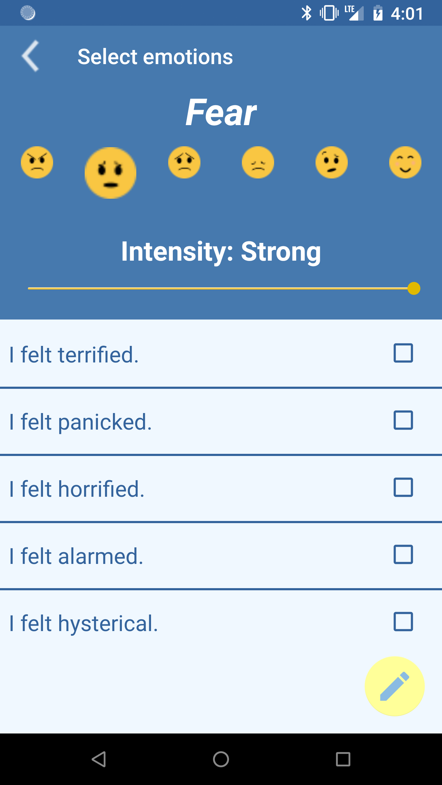 Android application CBT Tools for Healthy Living, Self-help Mood Diary screenshort