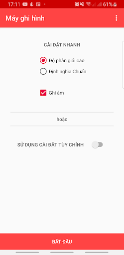 Quay video màn hình- Trình ghi màn hình