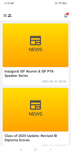 ISF Mobile App Screen 2