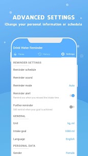 Water Reminder – Remind Drink MOD APK (Pro Unlocked) 7