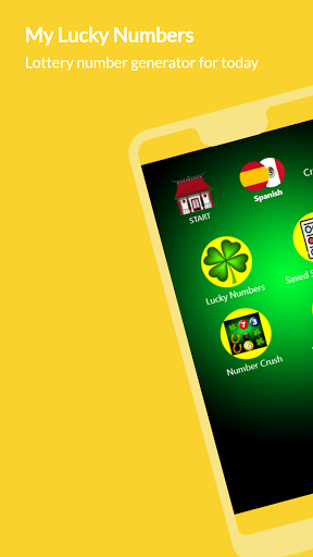 Android application My lucky numbers screenshort
