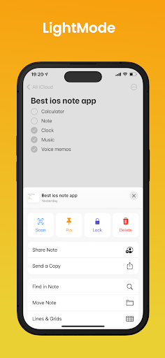 Note OS 18 - Phone 16 Notes - Tools - apps