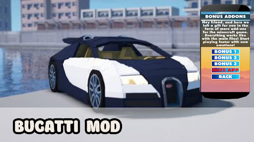 Bugatti Mod For MCPE
