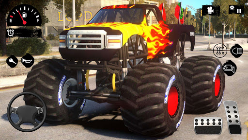 Hillock Monster Truck Driving