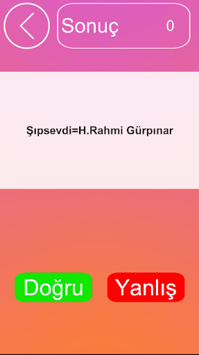 Edebiyat Yazar Eser Testi