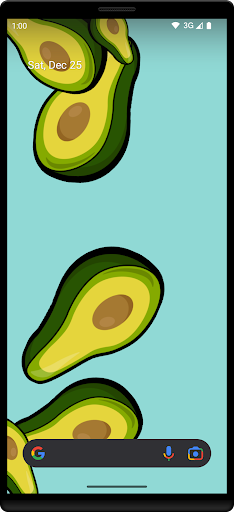 Avocados Live Wallpaper Screen 2