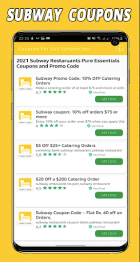 Coupons for Subway - Free coupons  deals