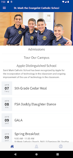 Android application St Mark Catholic School Lions screenshort