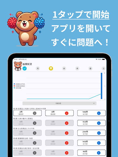 登録販売者無料アプリ くま登販  過去問