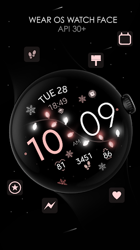 Christmas Lights watch face Screen 2