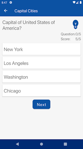 Geography Quiz Screen 3
