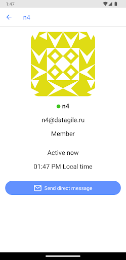 Datagile chat Screen 3