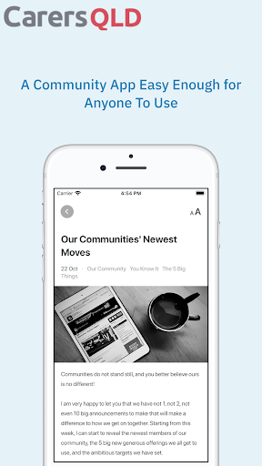 Android application Carers Queensland screenshort