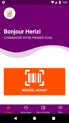 Android application Consu'net Store screenshort