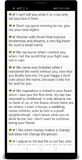 Rap Phrases Screen 3