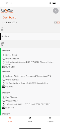 Grs Work Management Screen 2