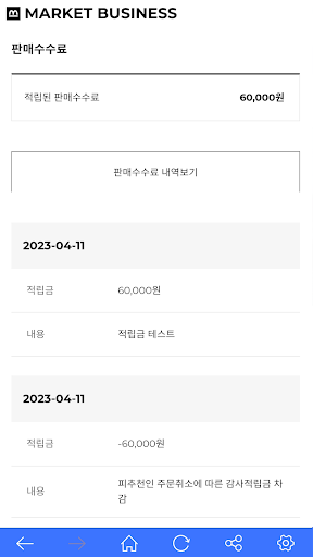 MARKET BUSINESS Screen 2