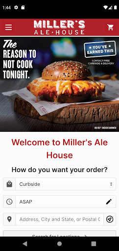 Android application Miller's Ale House screenshort